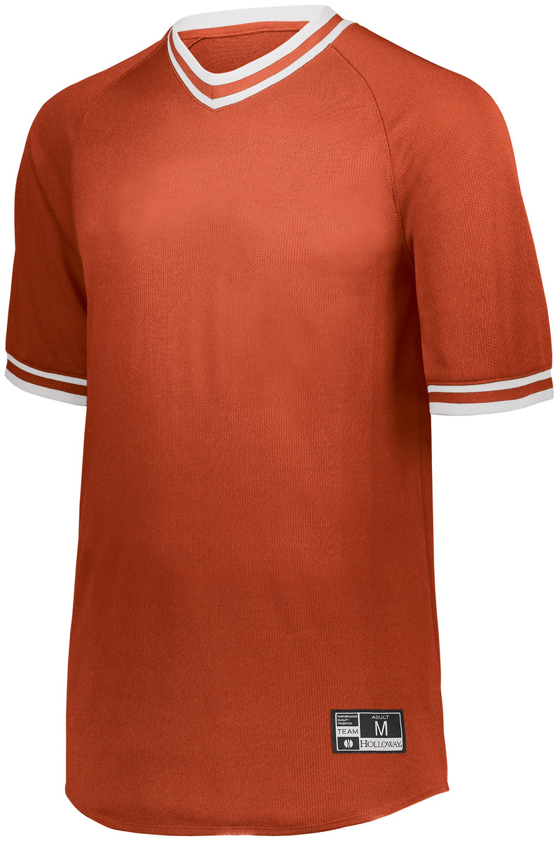 Holloway Youth Retro V-Neck Baseball Jersey