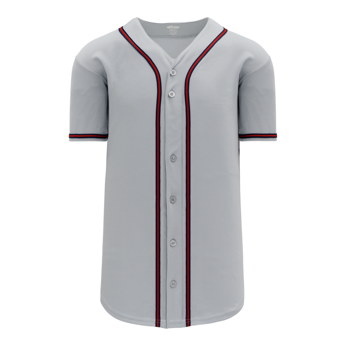 Athletic Knit Full Button Baseball Jersey with Braided Trim | Baseball | Full Button | In-Stock | Jerseys TOR568