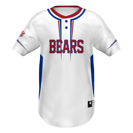 Russell CUT_356S2B  Youth FreeStyle Sublimated Two-Button Baseball Jersey