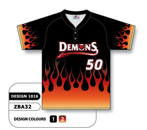 Youth FreeStyle Sublimated Lightweight Two-Button Baseball Jersey