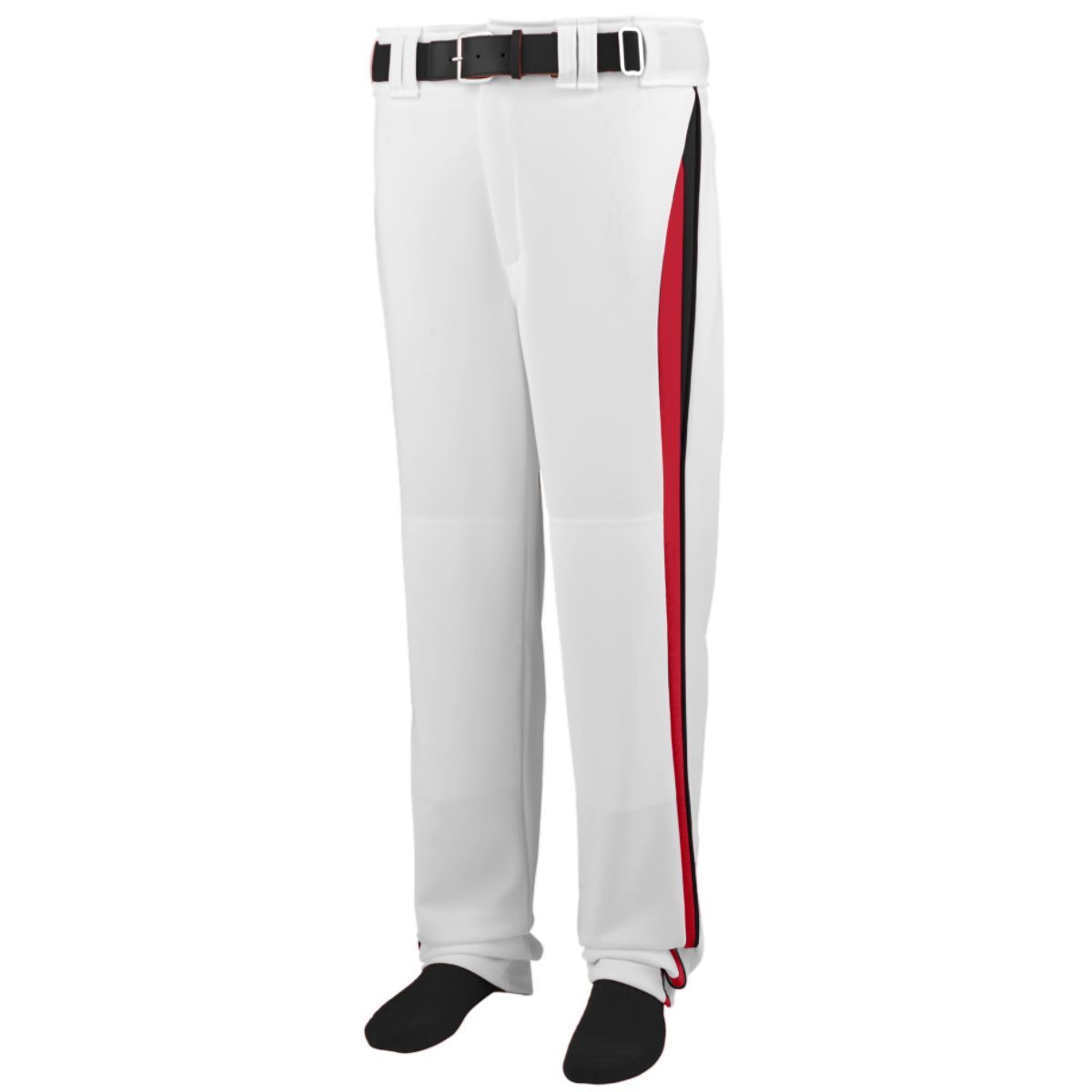 Badger Sport Adult Pinstripe Baseball Pant | Baseball | Pants White/Red / M