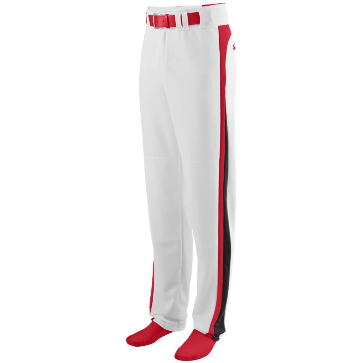 Badger Sport Adult Pinstripe Baseball Pant | Baseball | Pants White/Red / M