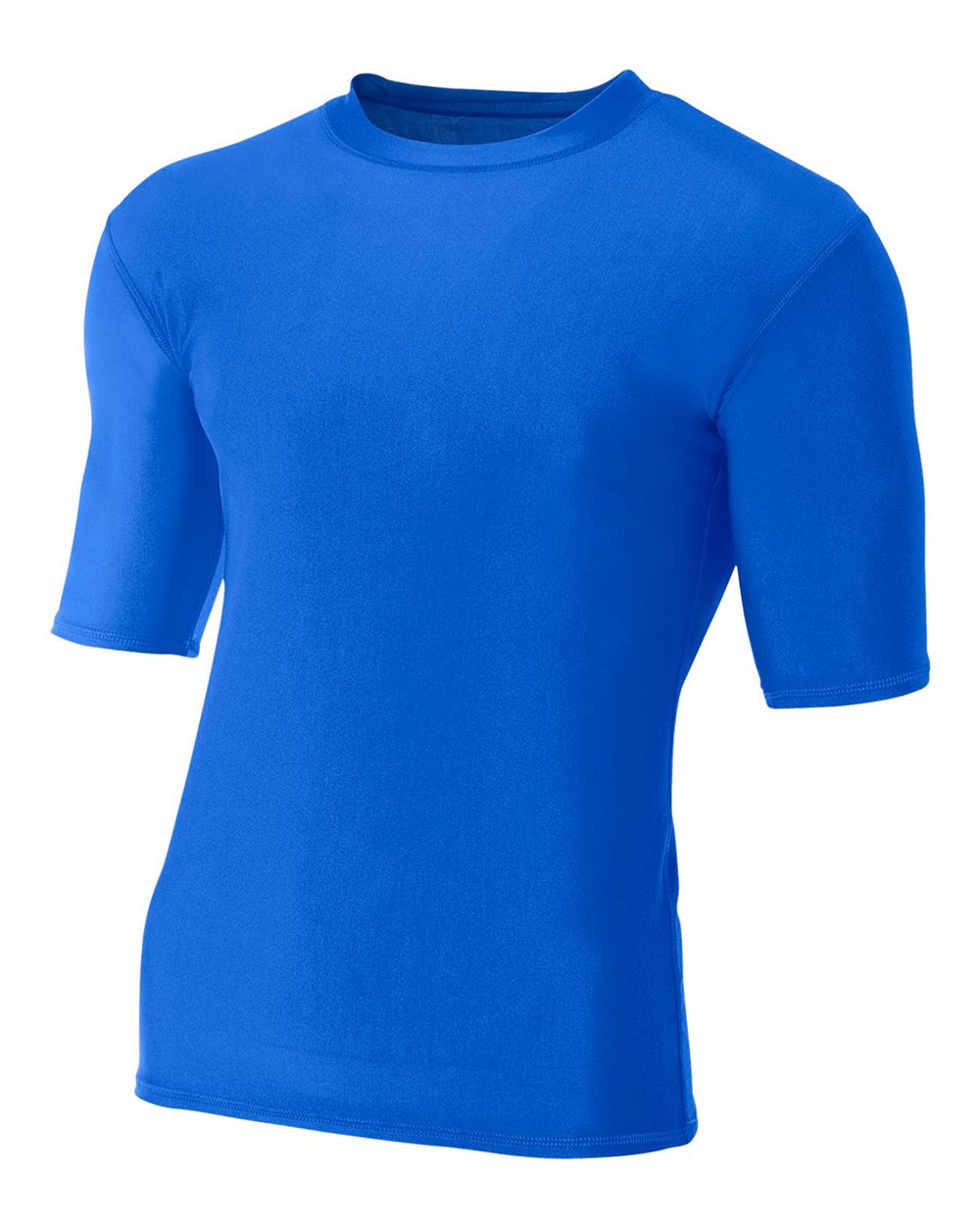 A4 N3283 Men's Compression T-Shirt, Silver