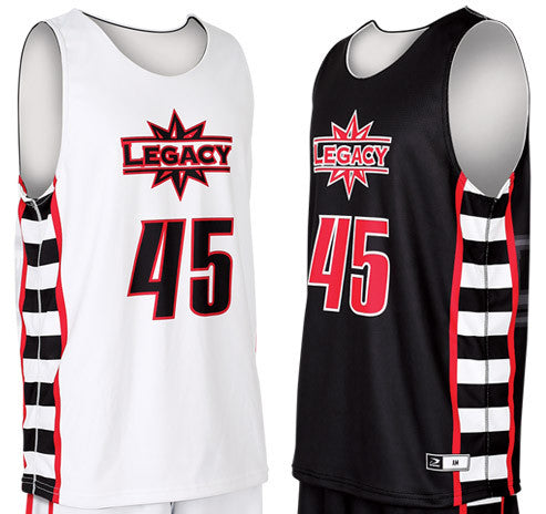 Sublimated Reversible Lacrosse Practice Gear Jerseys and Shorts