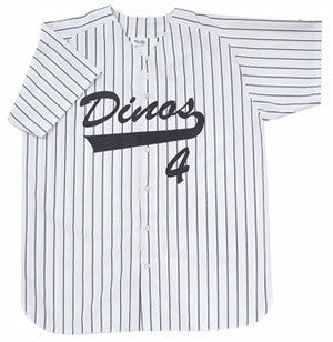 1056 | Pinstripes Custom Full Button Short Sleeve Fast-pitch Jersey