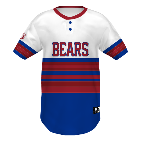 FREESTYLE SUBLIMATED BASEBALL FULL BUTTON JERSEY bolt