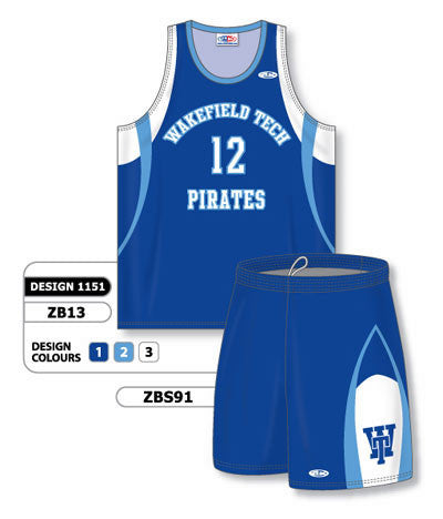 Pirates Full Sublimated Basketball Jersey