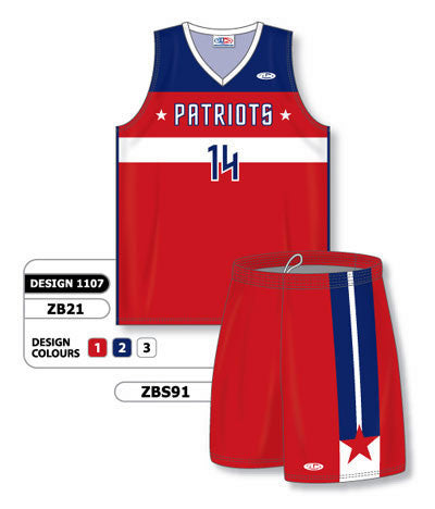 Athletic Knit Custom Sublimated Matching Basketball Uniform Set