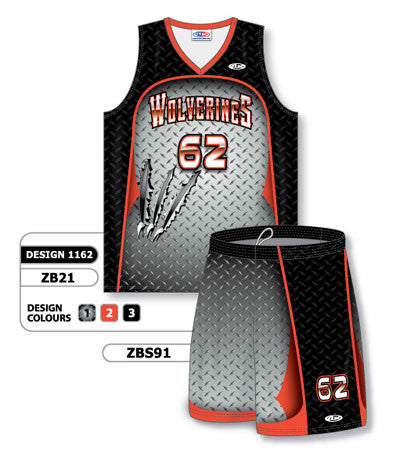 Athletic Knit Custom Sublimated Matching Basketball Uniform Set Design ...