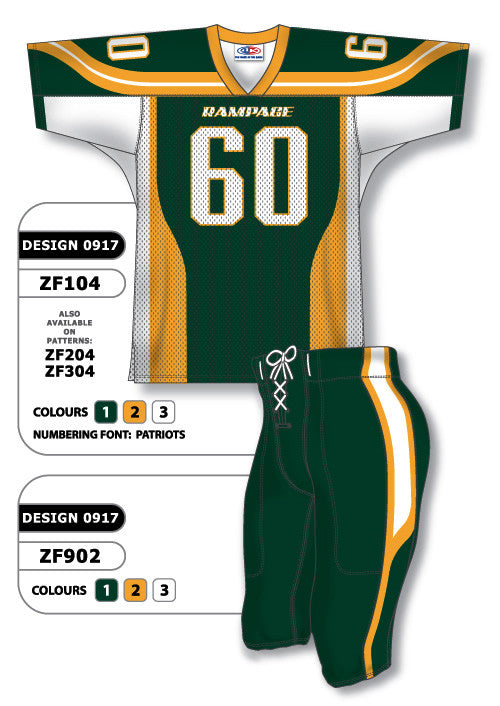 Athletic Knit Custom Sublimated Football Jersey Design 0911 | Custom Apparel | Football | Sublimated Apparel | Jerseys 3XL