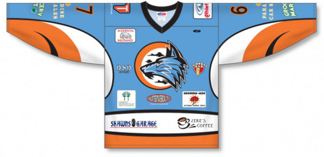 Homegrown Sublimated Hockey Jerseys, Lace Up Neck