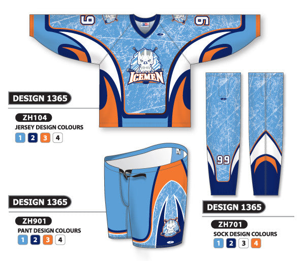 Custom Sublimated Hockey Jerseys, Pant Shells and Socks by AK